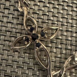 Lenox Silver Cross bracelet with Sapphires